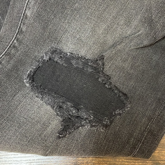 Warp + Weft LAX‎ Girlfriend Jeans Gray Size 16 Plus High Rise Stretch Denim - Picture 2 of 5